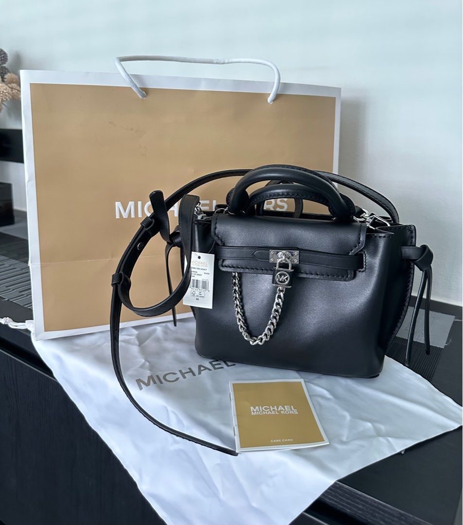 Michael Kors Hamilton Bag Small Silver Hardware