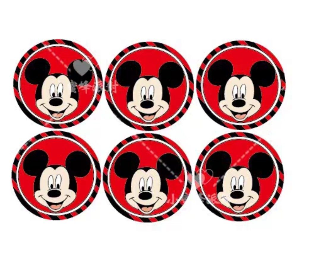 Mickey Mouse Cupcake Holder Topper with Side Wrapper Birthday Party