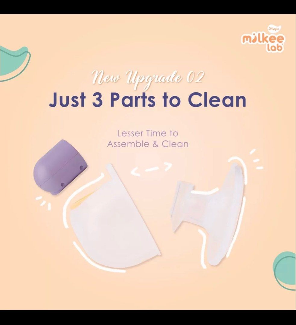 Milkee lab Lacfree electric wearable breast pump 2.0, Babies & Kids