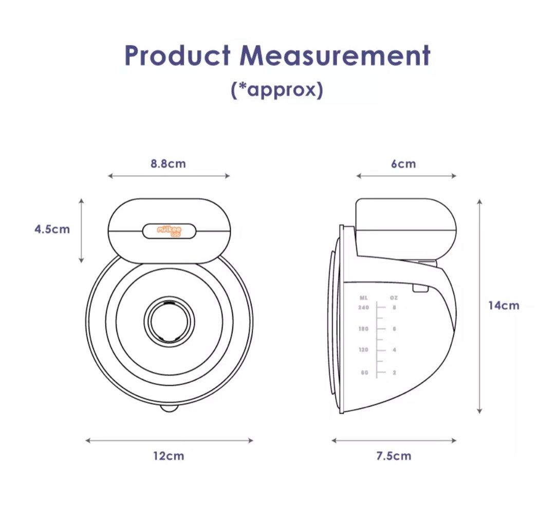 Milkee lab Lacfree electric wearable breast pump 2.0, Babies & Kids
