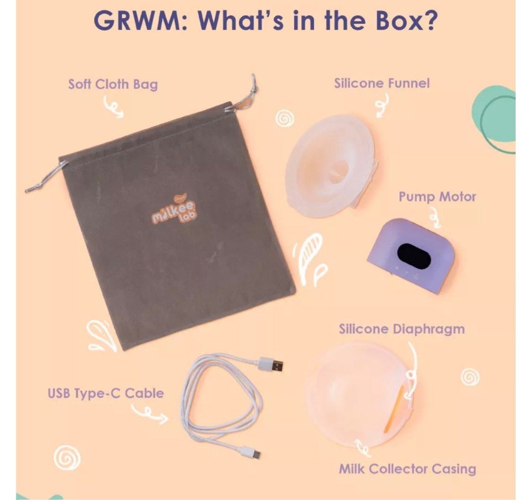 Milkee lab Lacfree electric wearable breast pump 2.0, Babies & Kids