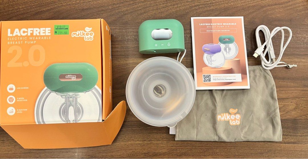 Milkee lab Lacfree electric wearable breast pump 2.0, Babies & Kids