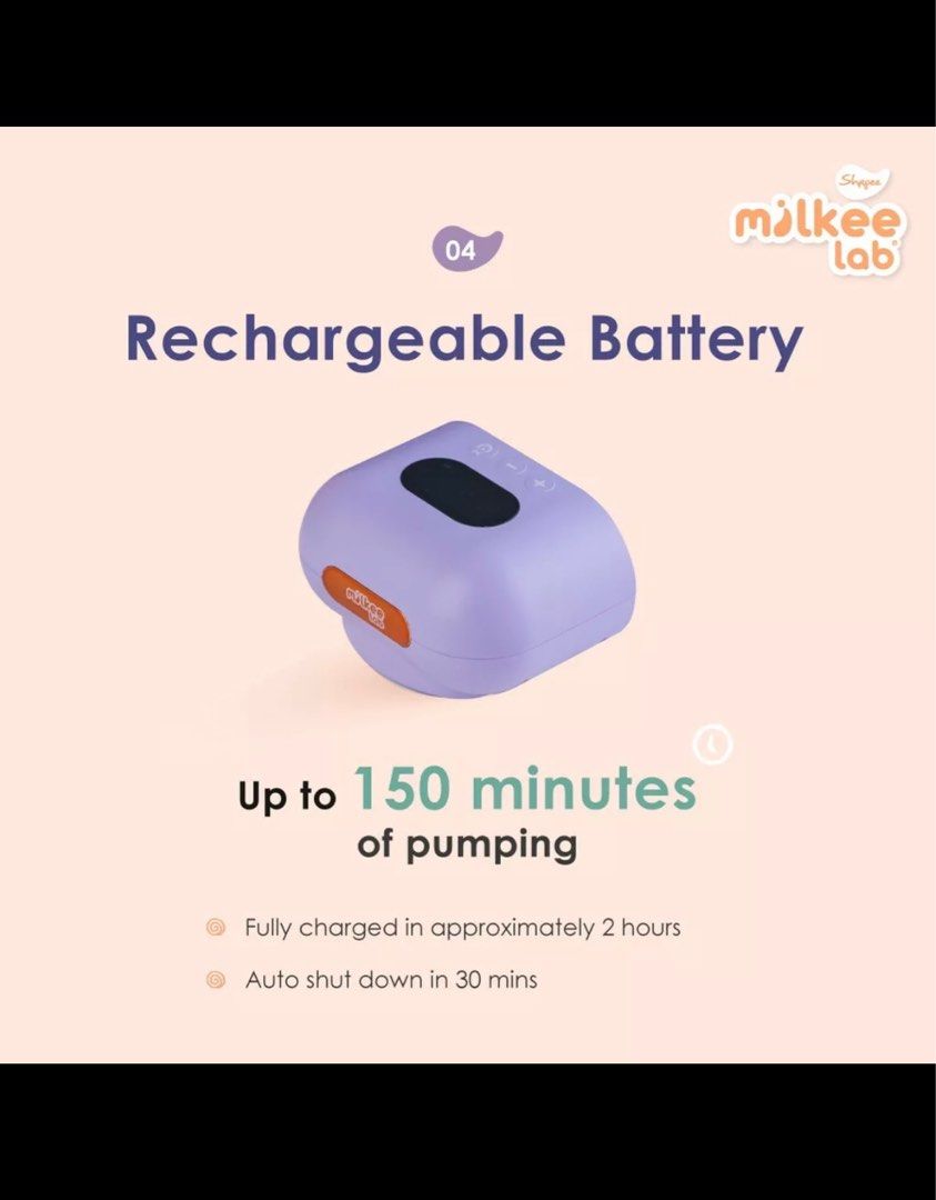 Milkee lab Lacfree electric wearable breast pump 2.0, Babies & Kids
