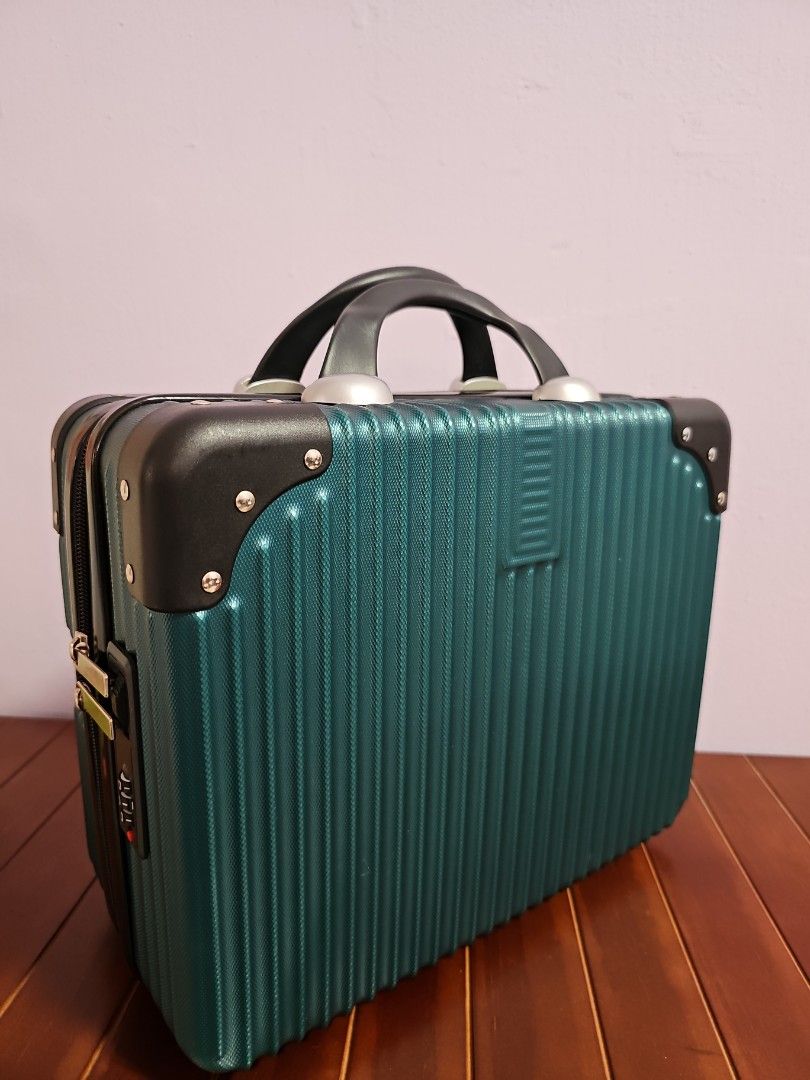 Mini Hand Carry On Luggage Emerald Green, Hobbies & Toys, Travel
