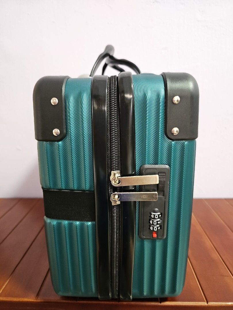 Mini Hand Carry On Luggage Emerald Green, Hobbies & Toys, Travel