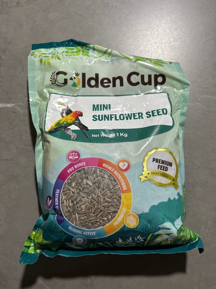 Mini sunflower seed for bird, Pet Supplies, Pet Food on Carousell