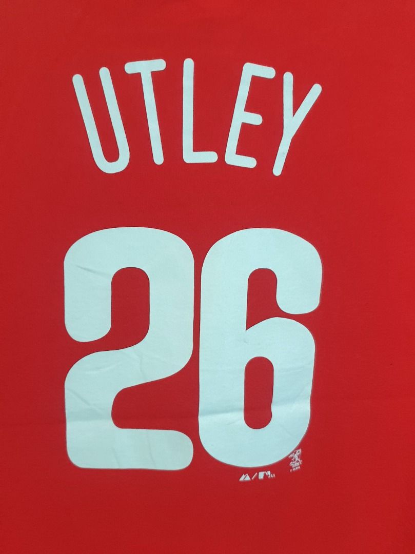 Chase Utley Shirt Mens Medium AOP Photo Philadelphia Phillies MLB Three60  Gear