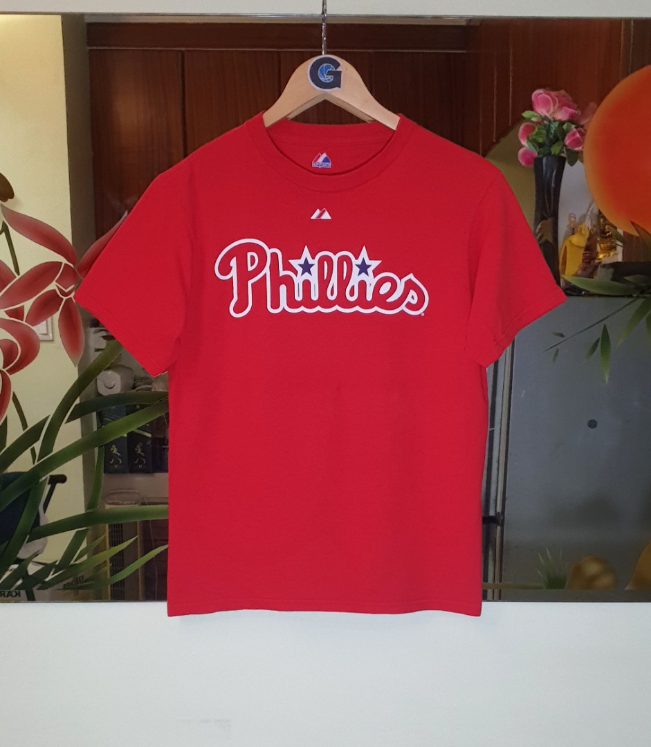  MLB Boys' Philadelphia Phillies Chase Utley Button Down Jersey  with Name & Number (Red, 14/16) : Sports Fan T Shirts : Sports & Outdoors