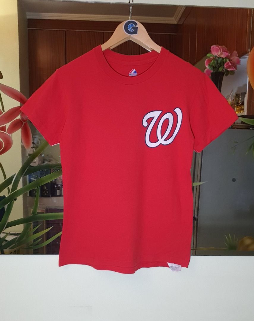 Majestic Red WASHINGTON NATIONALS Graphic T-Shirt Men's Size XL