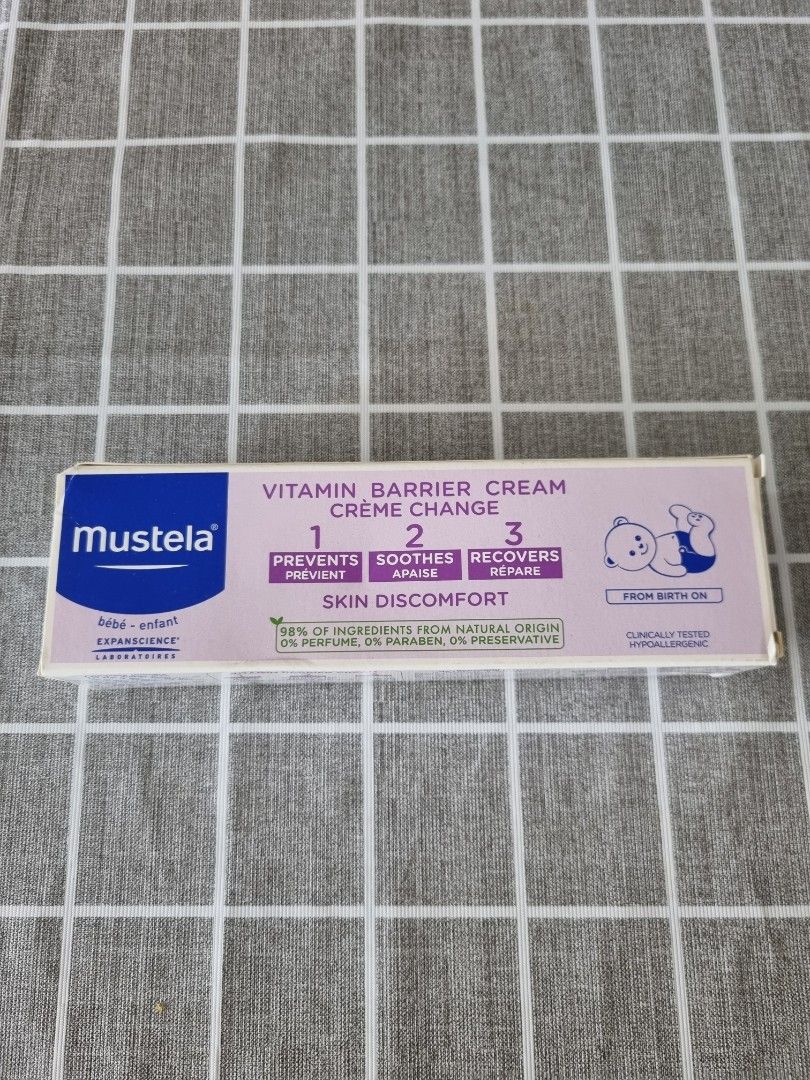 Mustela rash barrier cream, Babies & Kids, Bathing & Changing, Diapers ...
