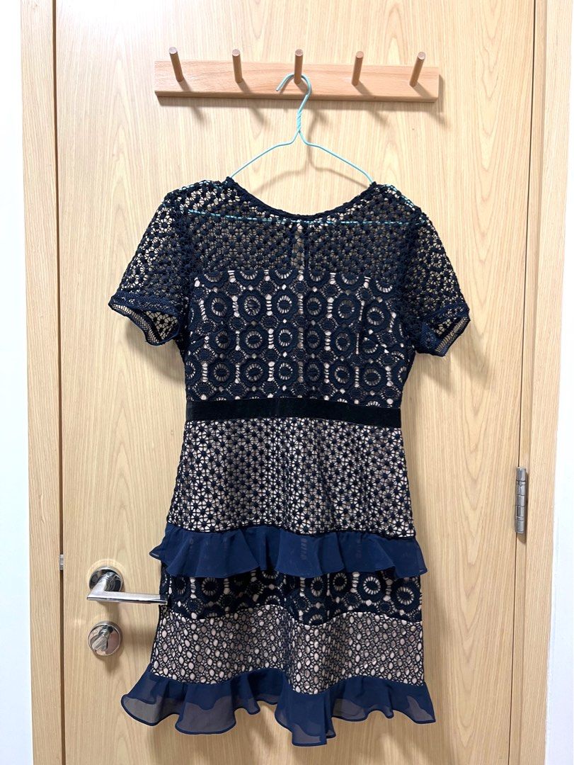 Chelsea28 velveteen belt lace dress sales