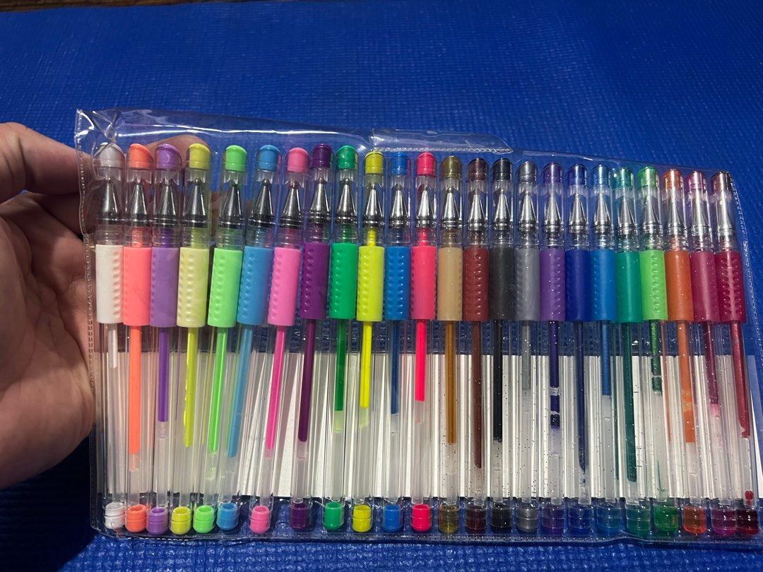 Neon Gel Pens (Category: Stationery & School Supplies) located in Manila. Submitted by fourjbf (Listing ID 1247338892, Image 2). Description: Neon Gel Pens 24 pens with 24 refills. 48 total. With discount if going to buy 5 or all.