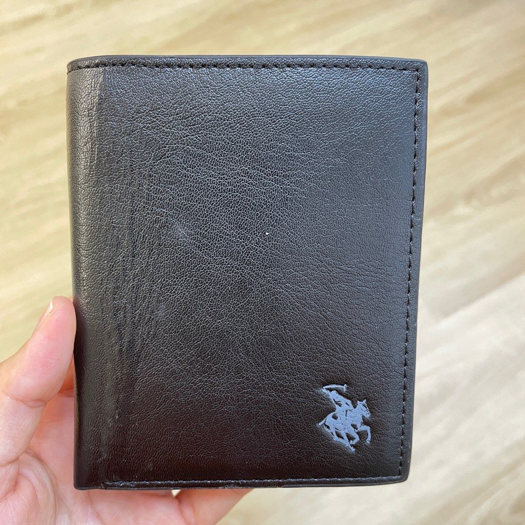 (NEW) 100 Original Swiss Polo Wallet Black, Men's Fashion, Watches
