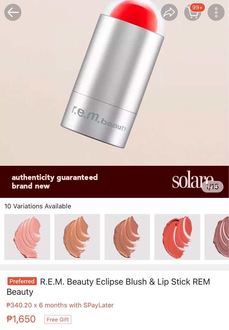 NEW REM Beauty Blush and Lip Stick (Chorus Girl) on Carousell