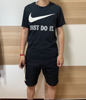 Nike 短袖 黑 M 耐吉 正版 二手 logo 上衣 短T