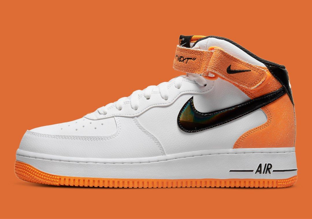 Nike air force cheap orange high