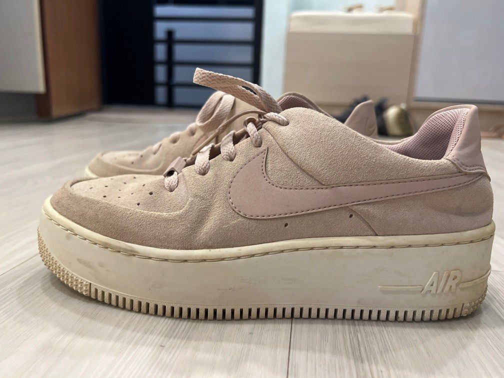 Nike air force 1 platform pink sale