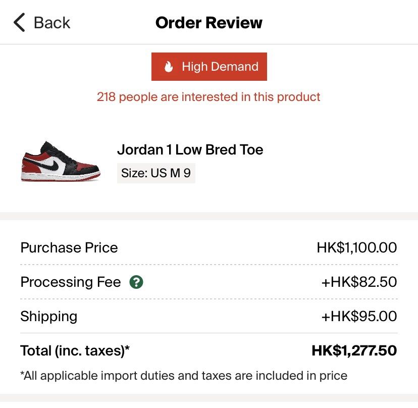 Jordan 1 store low bred 218