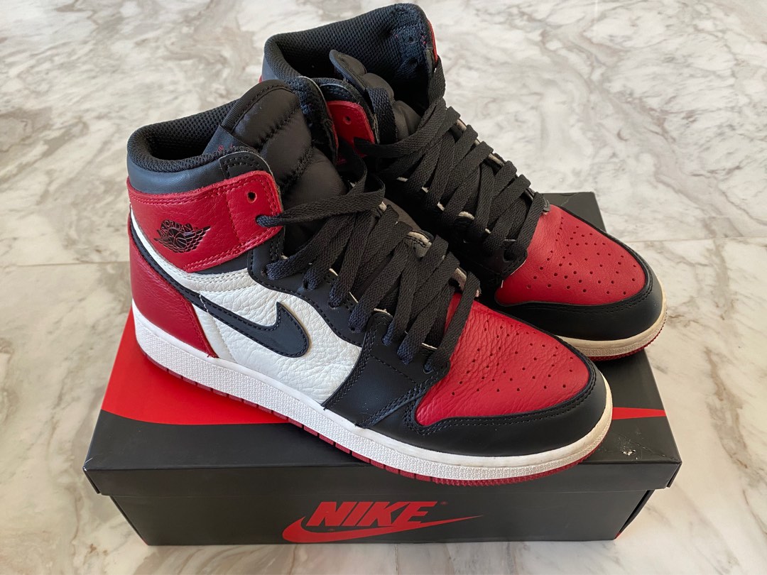 Nike air jordan 1 cheap retro high bred toe