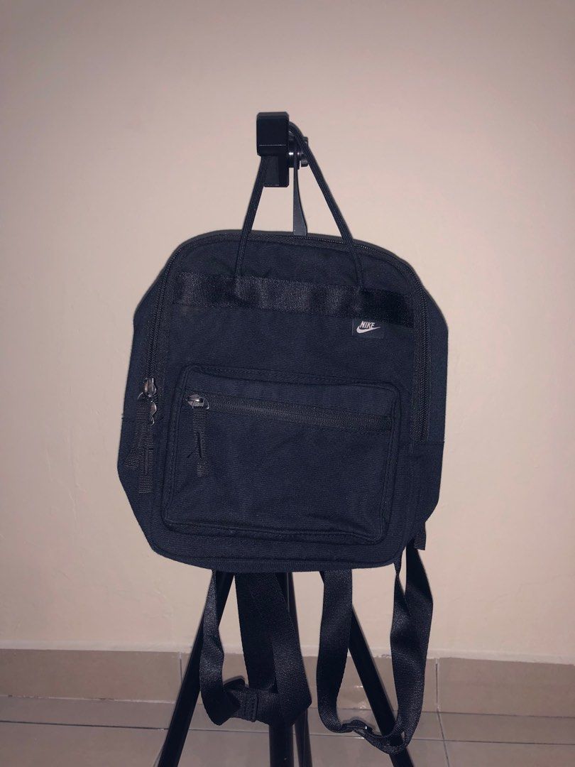 Nike black boxy mini backpack