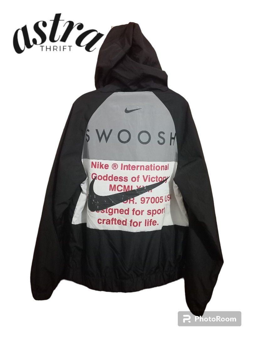 swoosh nike windbreaker