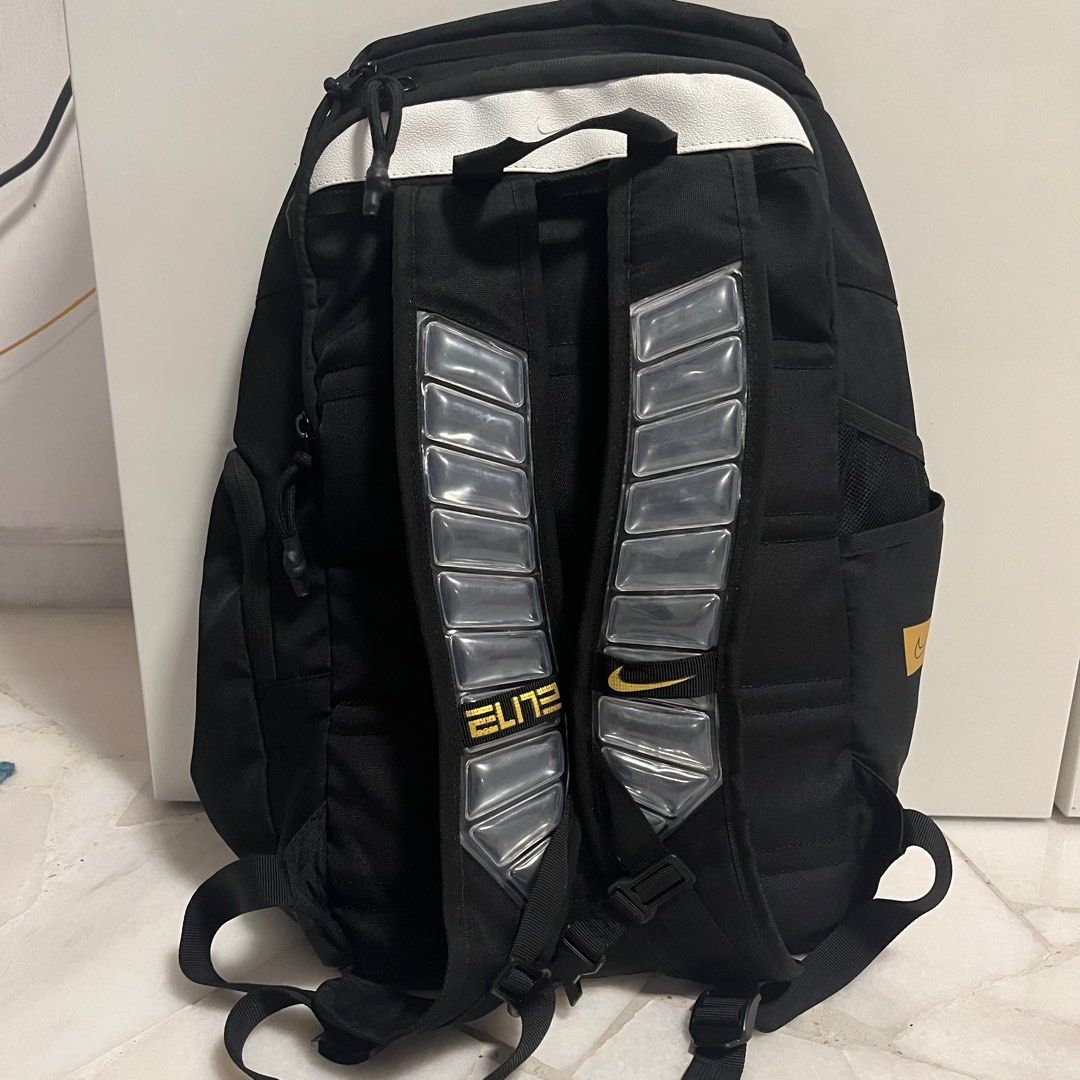 Nike black and gold backpack shop