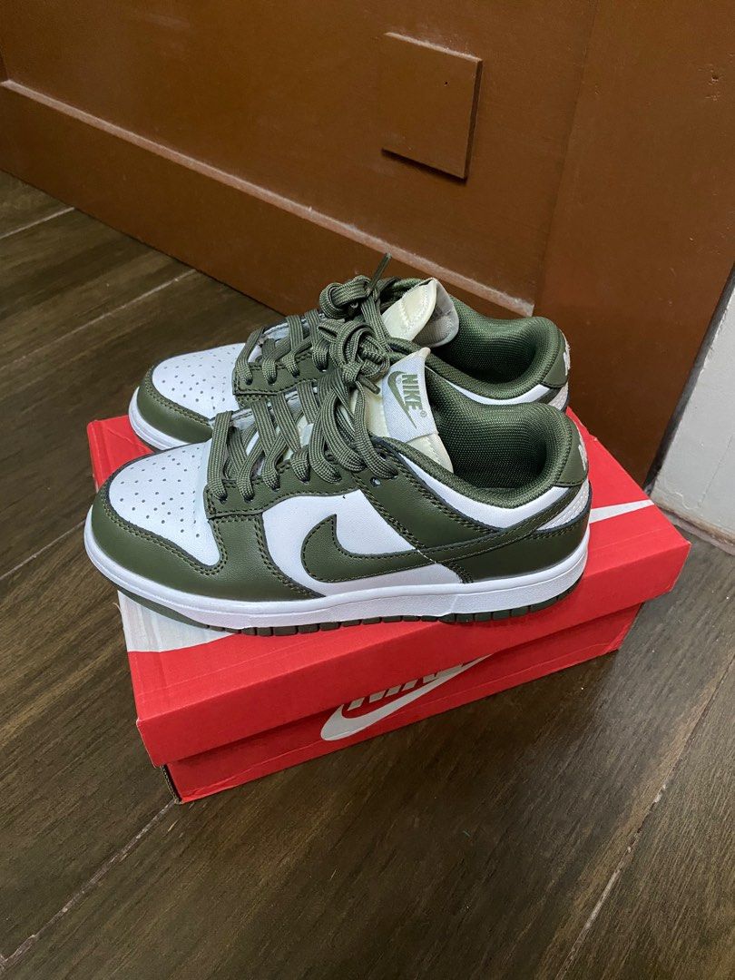 Nike Medium Olive Dunks on Carousell