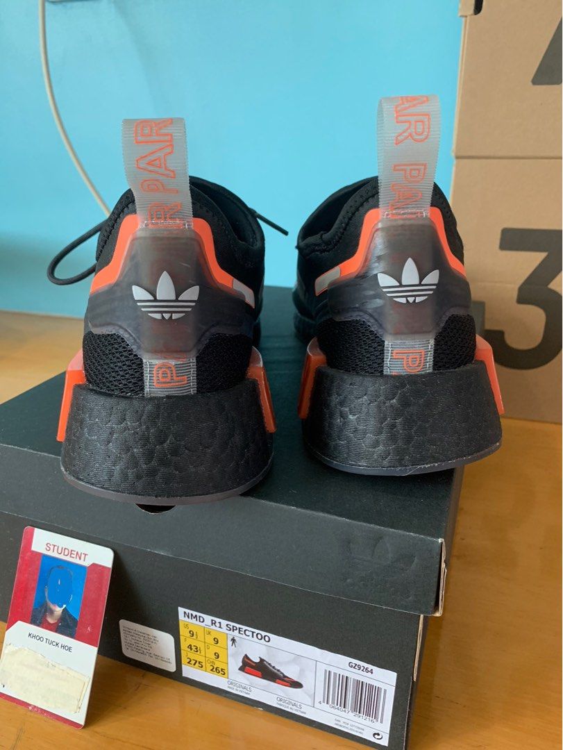 Nmd r1 black solar orange sales