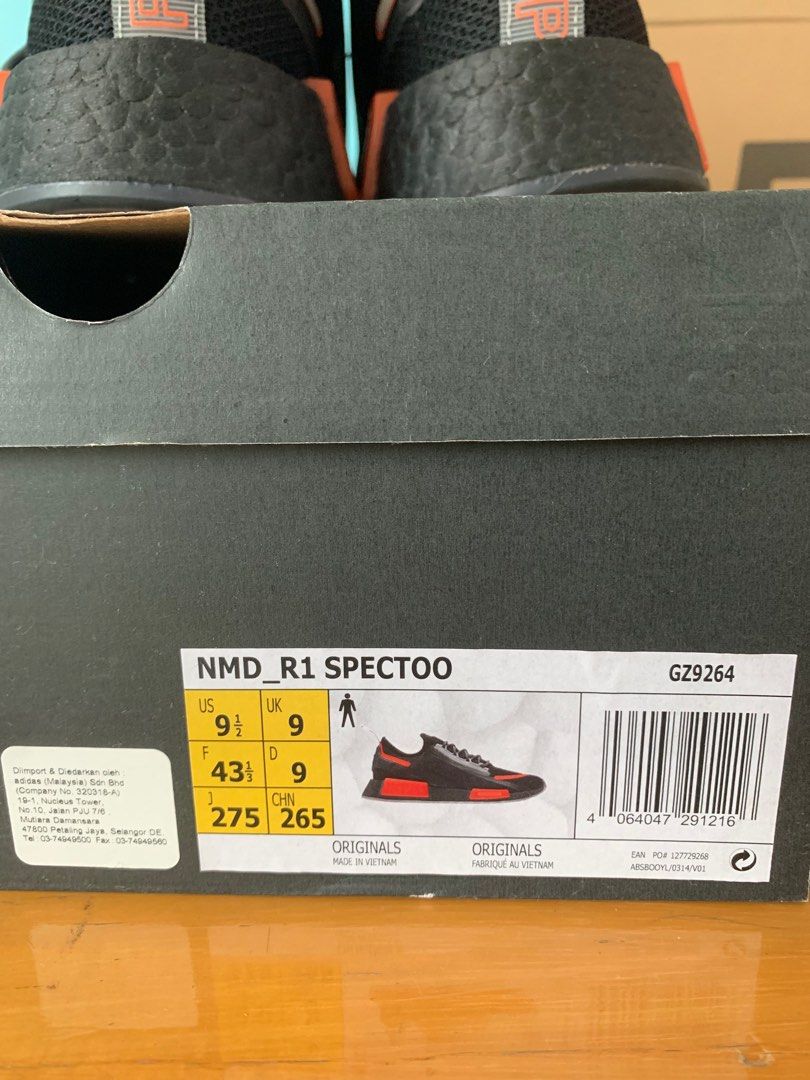 NMD R1 Black Team Solar Orange