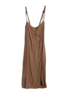 Luriel Clothing Nude dress with slit (Chloe dress)