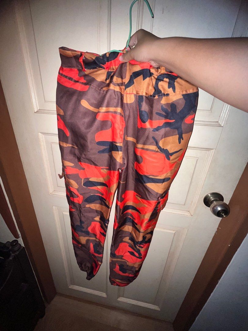 Red and orange camo pants outlet