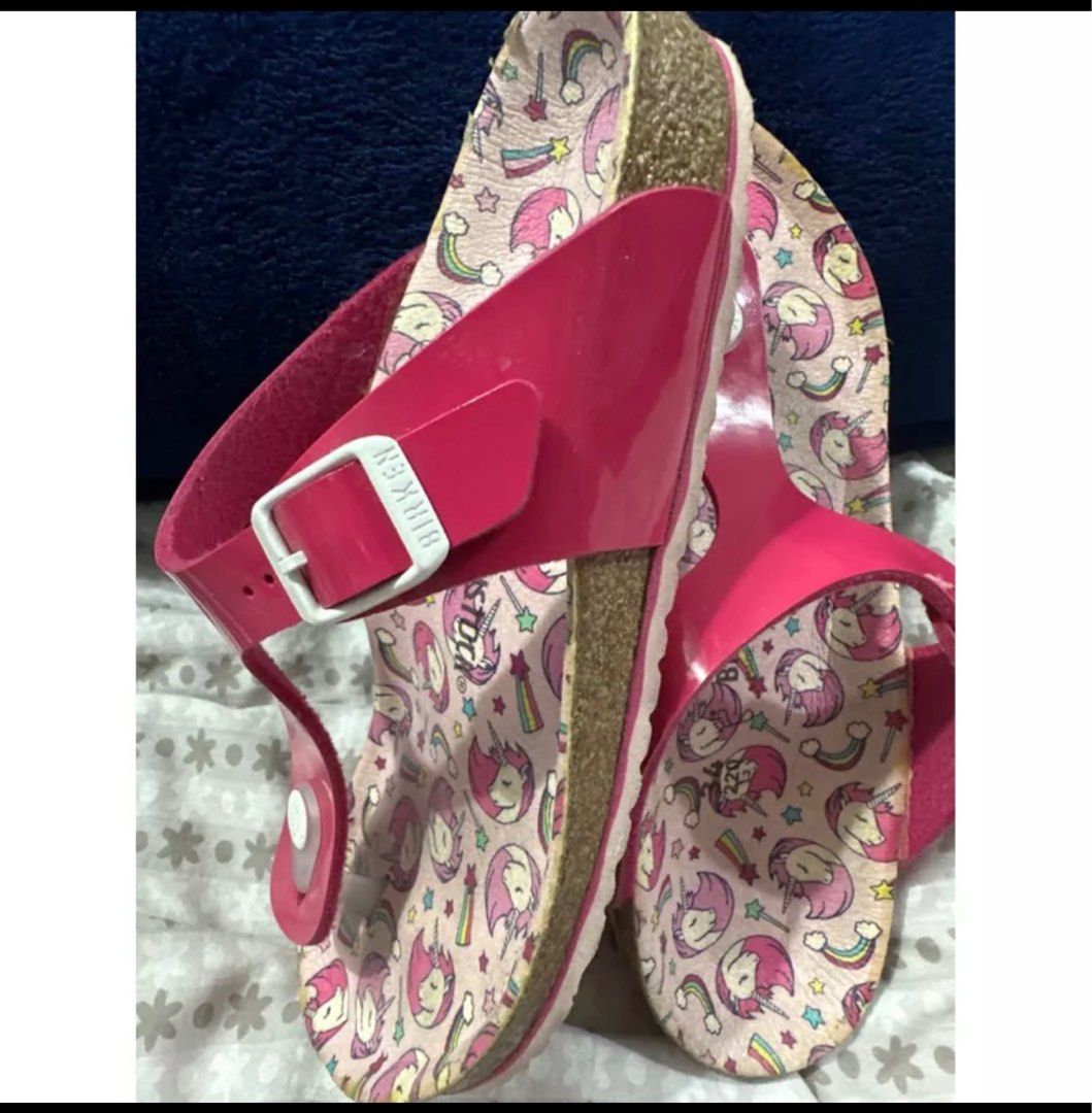 Original birkenstock for kids (Category: Babies & Kids Fashion) located in Santa Rosa. Submitted by louane157 (Listing ID 1247321055, Image 3). Description: Size 34 unicorn design, no heel drag pm me if interested do meet up near sta.rosa and cabuyao area only.