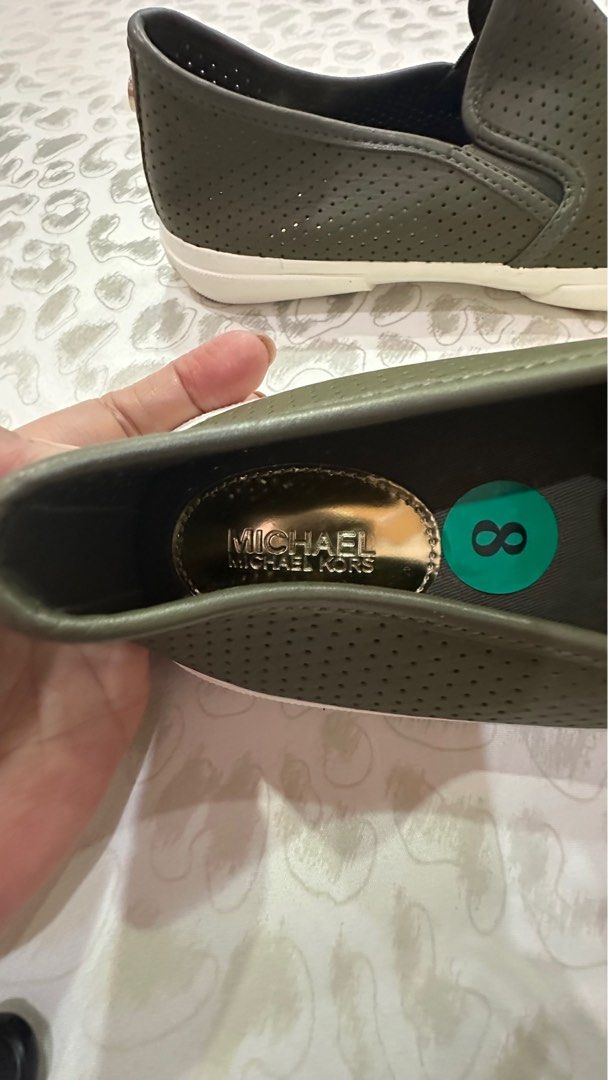 Michael kors perforated slip on clearance