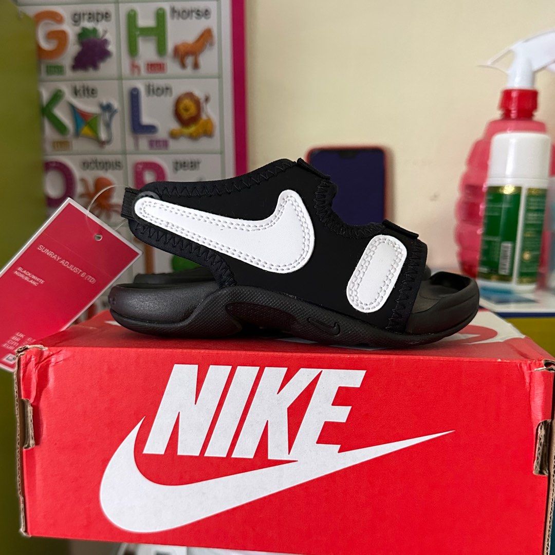 Original NEW Nike Sunray Adjust 6 Nike kids Sandal Baby Sandal Nike Sandal Selipar Budak Baby Branded Sandal Toddler Slides