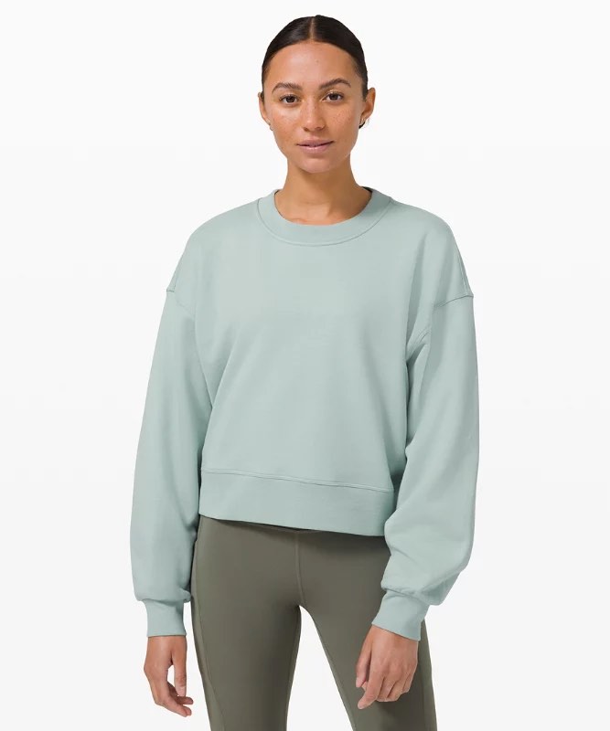 Lululemon Perfectly Oversized Cropped Crew *Softstreme™ - Green