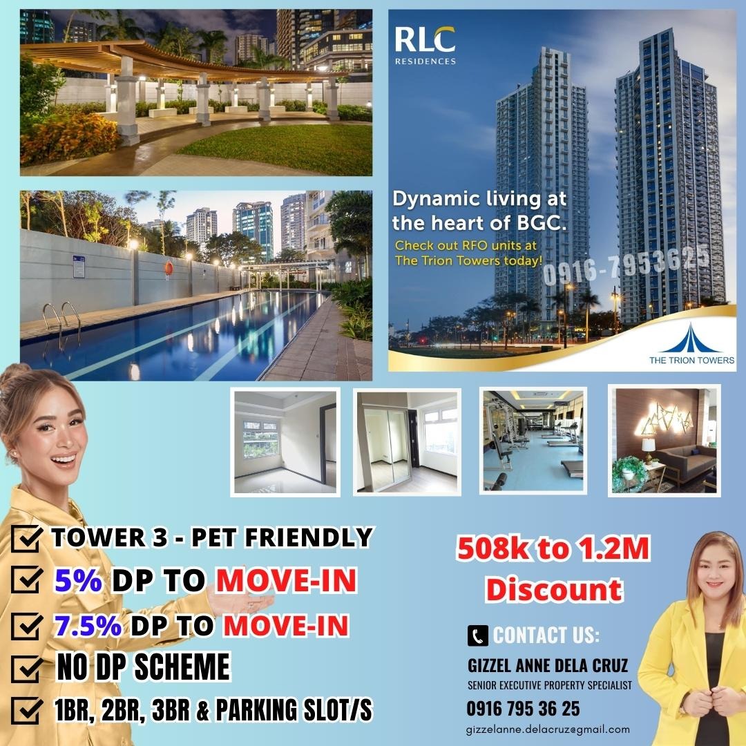 Pet Friendly 3 bedroom Condo unit with Balcony For Sale in Taguig BGC