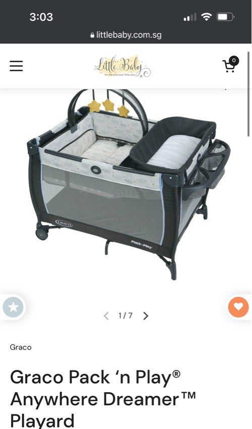 Playpen Graco pack n play with bassinet and changing table