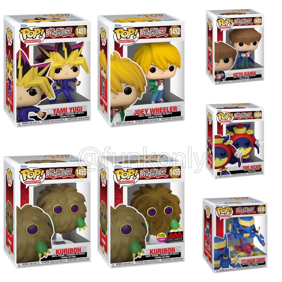 PO] Yu-Gi-Oh! Pop! Vinyl Figures - Yami Yugi #1451/ Joey Wheeler #1452/  Seto Kaiba #1453/