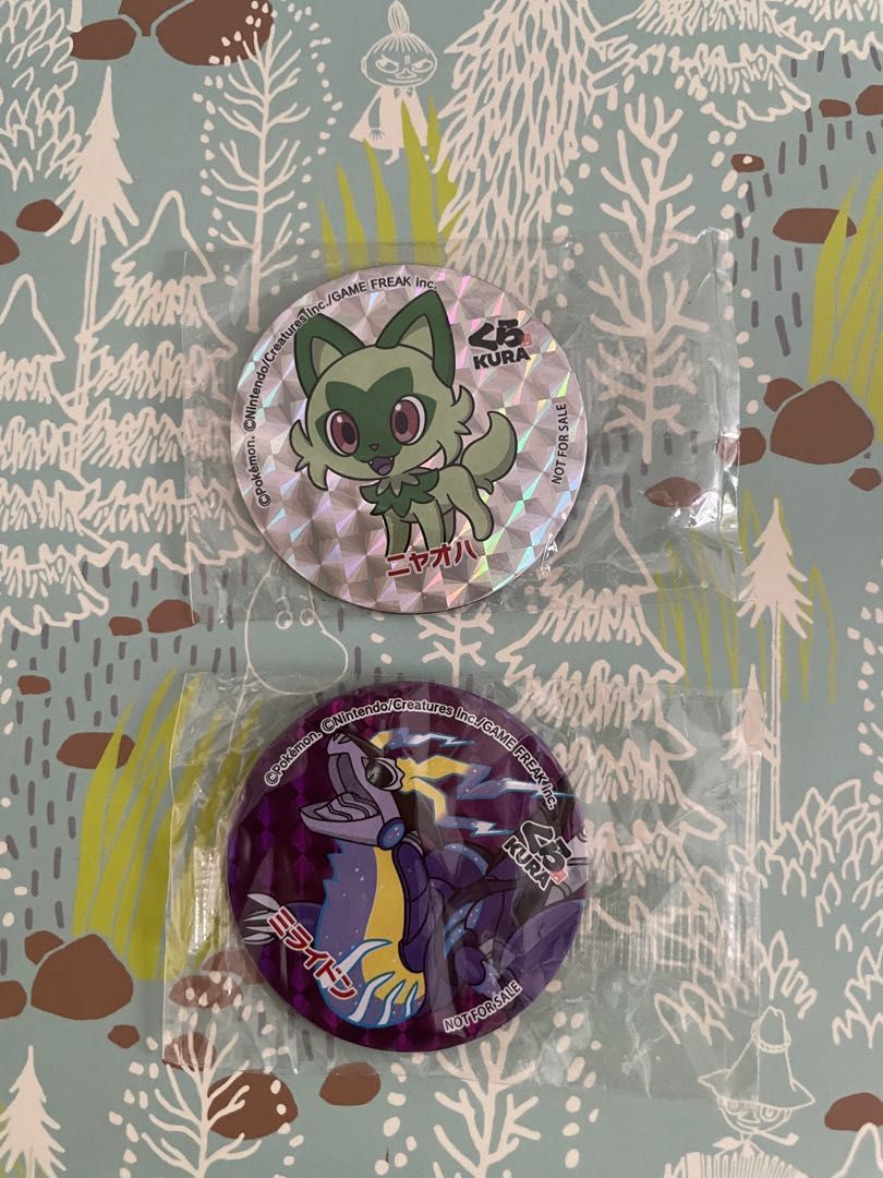 日本限定Pokémon Violet Sticker 寵物小精靈 紫 磁石貼 Miraidon 密勒頓 & Sprigatito