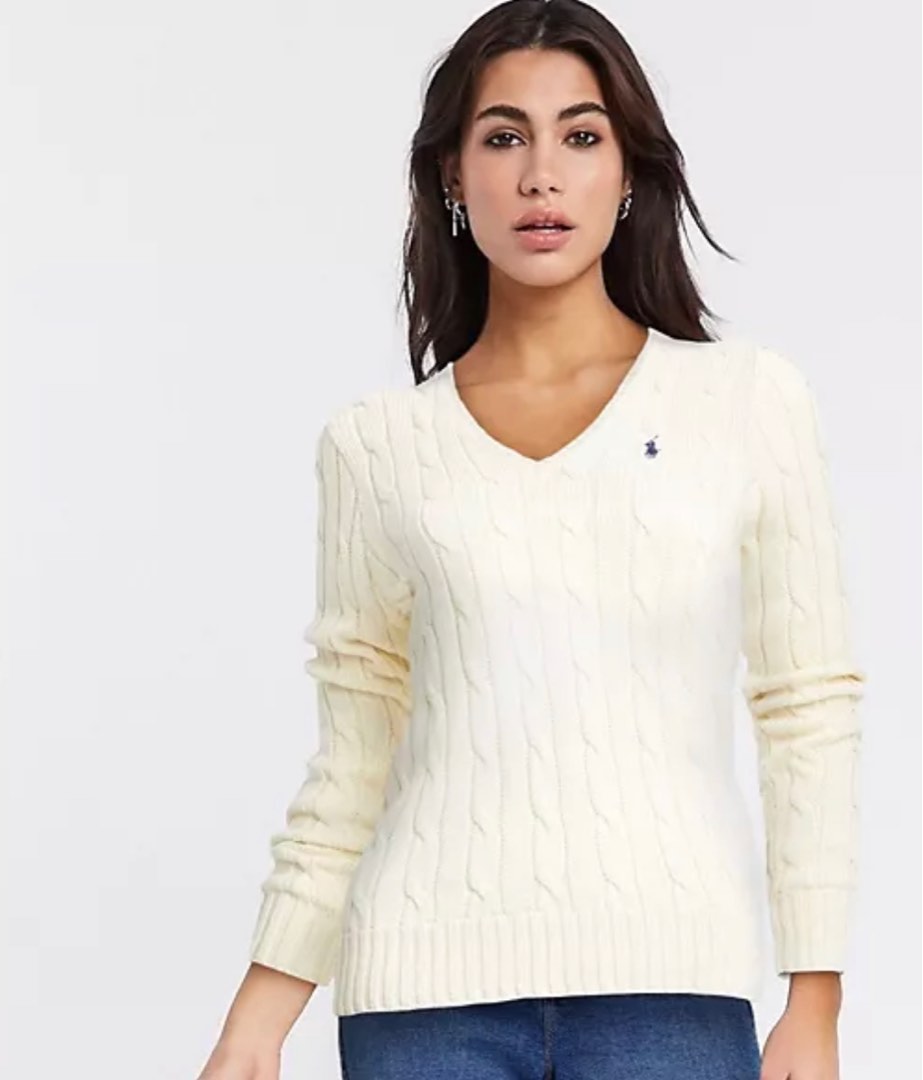 Ralph lauren cheap cream sweater