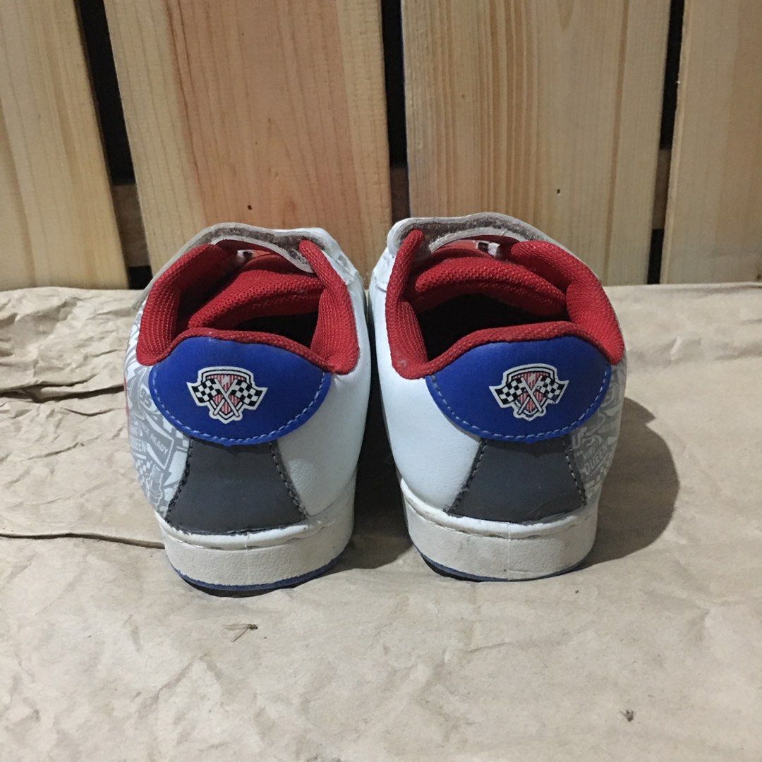 Preloved Lightning Mcqueen Rubber Shoes on Carousell