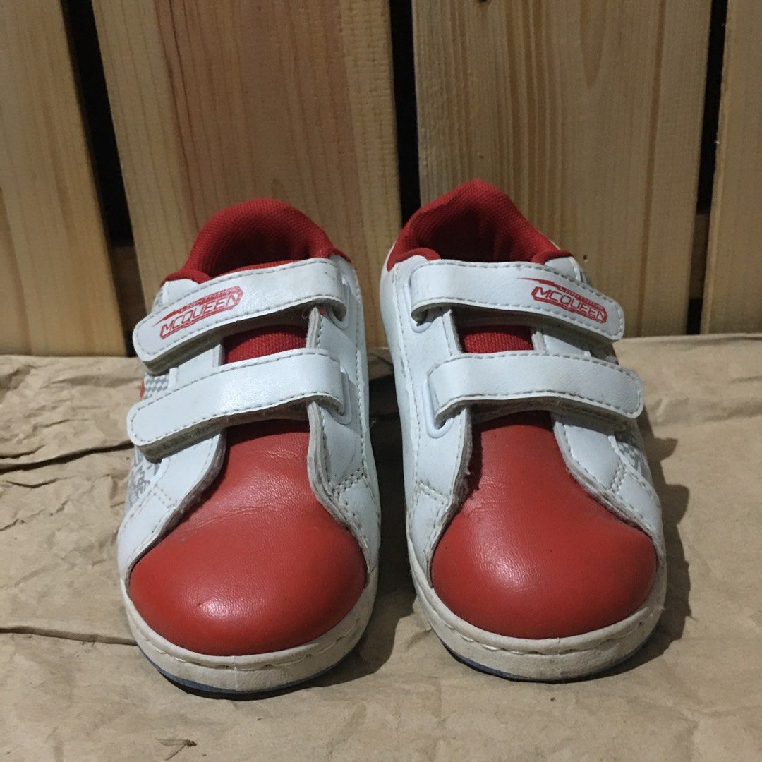 Preloved Lightning Mcqueen Rubber Shoes on Carousell