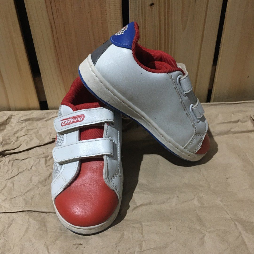 Preloved Lightning Mcqueen Rubber Shoes on Carousell