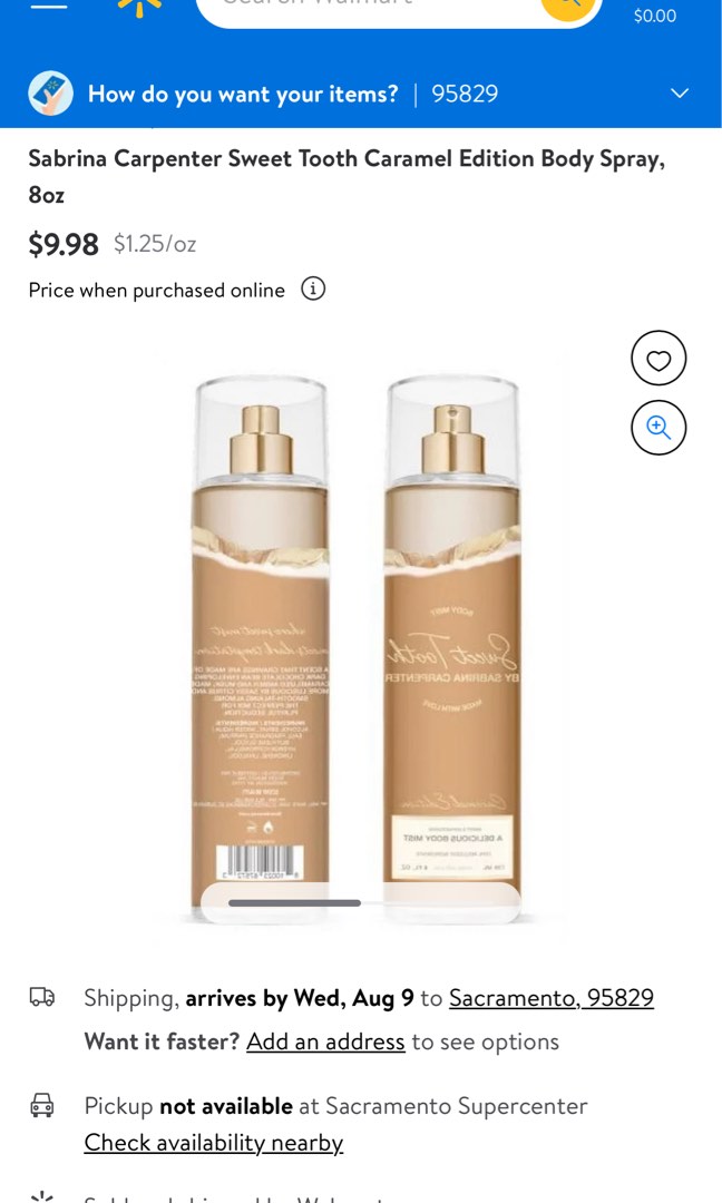 [PREORDER] Sabrina Carpenter Sweet Tooth Caramel Edition Body Spray, Beauty & Personal Care
