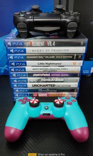 PS4 GAMES AND CONTROLLERS