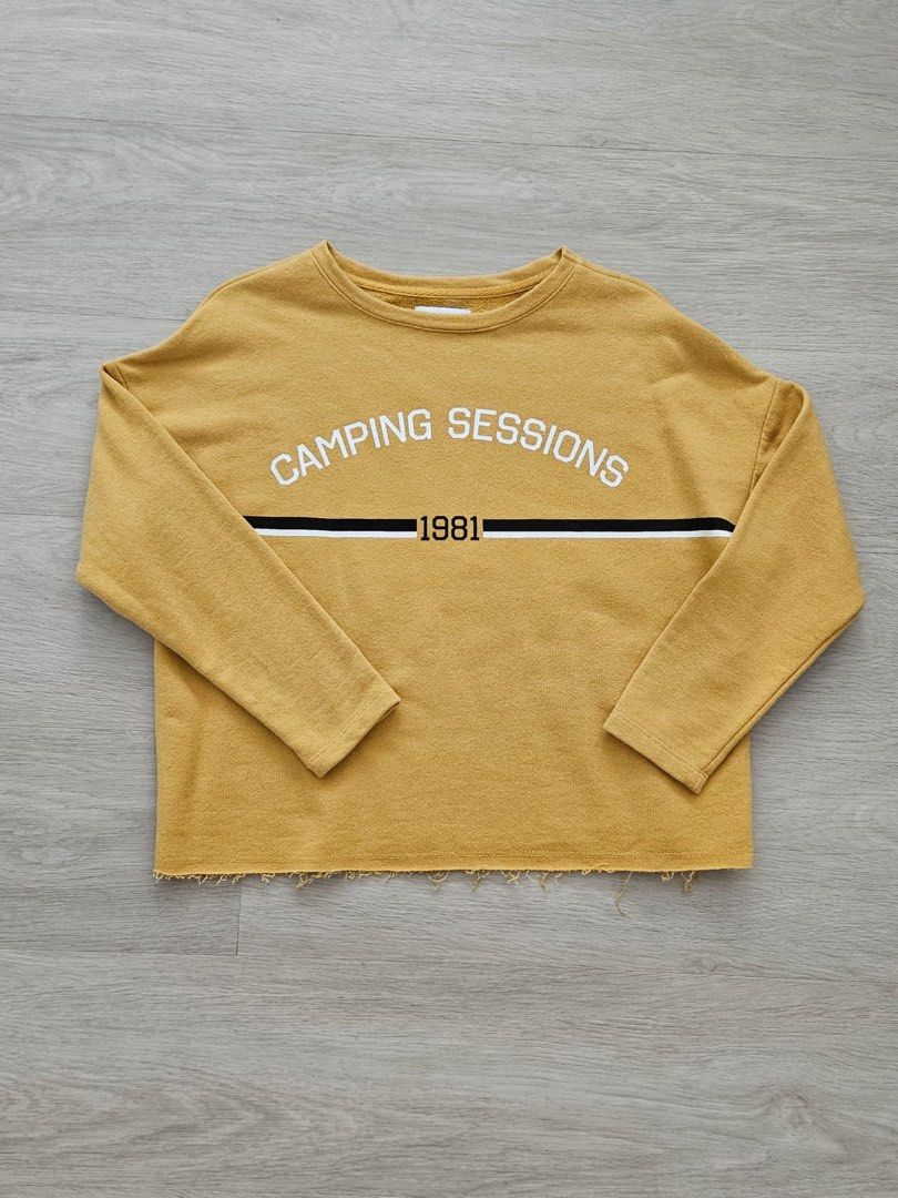 Pull and bear yellow new arrivals sweater