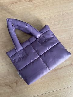Purple Mini Puffer Bag