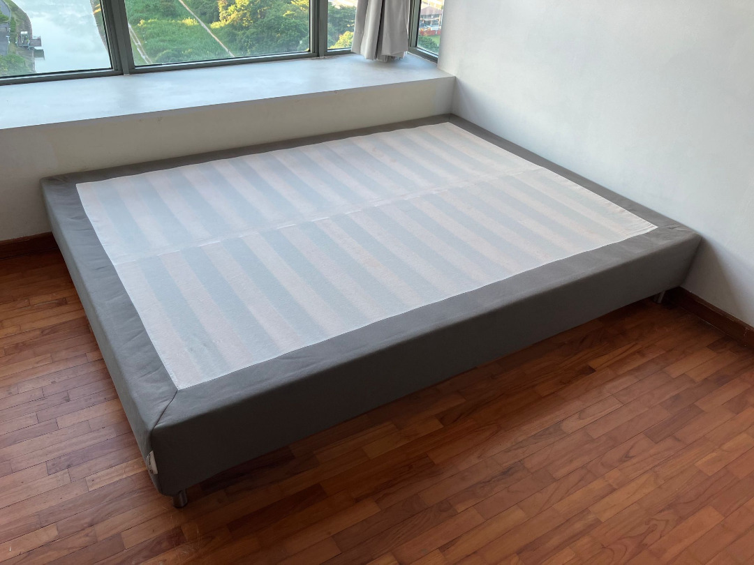 Queen size Ikea Espevar bed frame with mattress Moving out sale