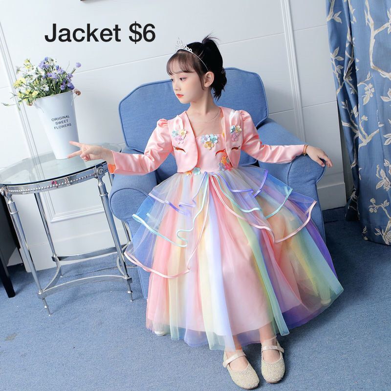 Unicorn and rainbow dress top