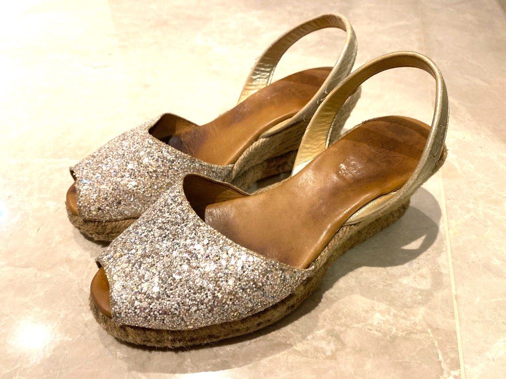 Ria Menorca size 37 glitter platforms Women s Fashion Footwear